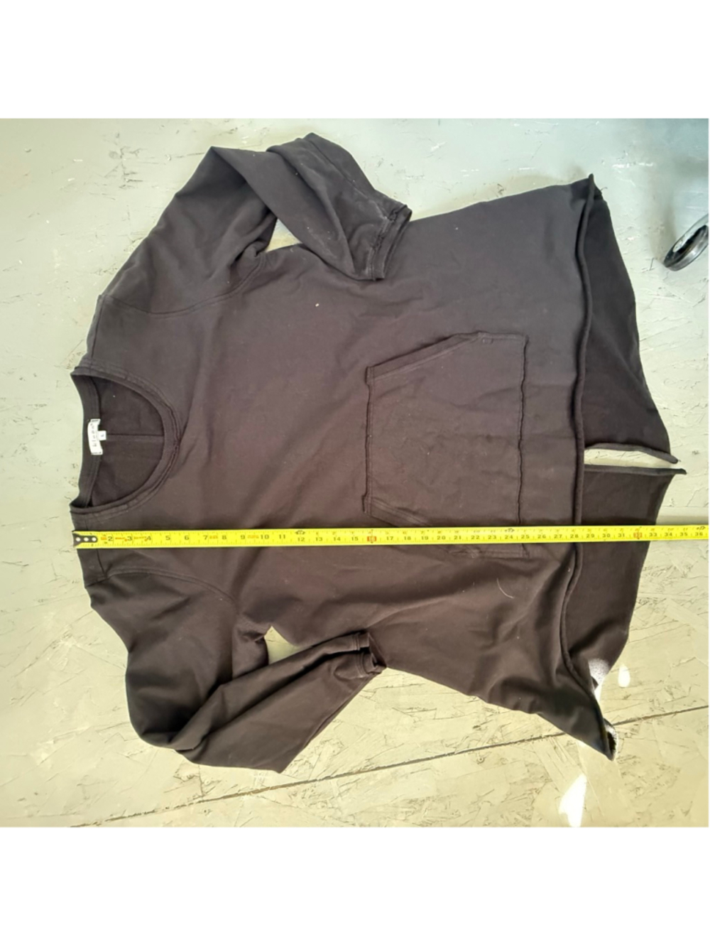 Kleën Black 100% Cotton Lagenlook Tunic Sweatshirt Large - Picture 6 of 7